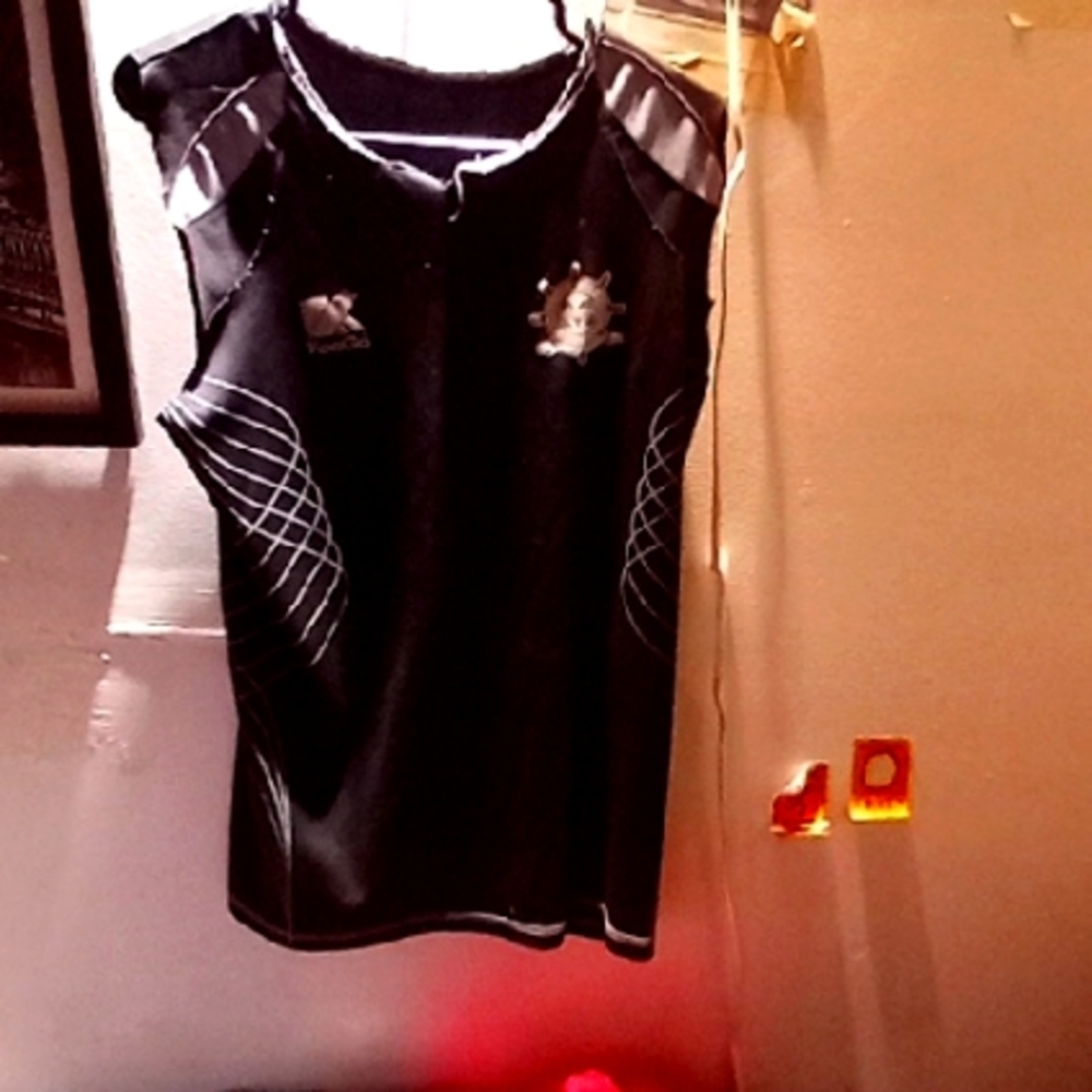 Ems Jersey Rugby World Black And Grey Size M Vintage Collection